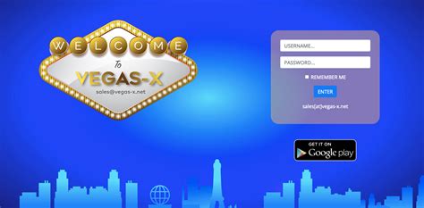 Vegas X Casino Lobby Login Page .